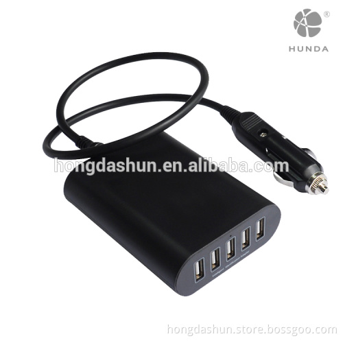 45W Best China supplier 5 port USB Car Charger novelty charging station